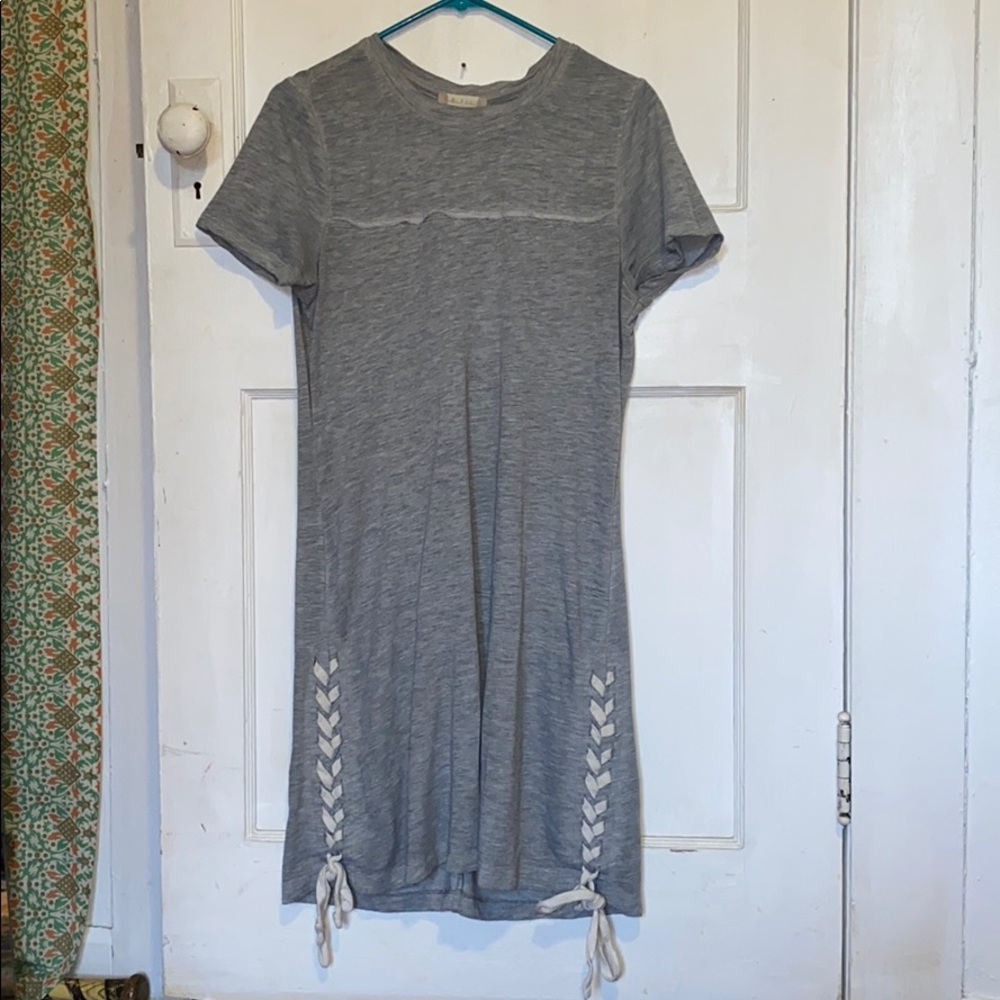 altar’d state grey soft t-shirt dress